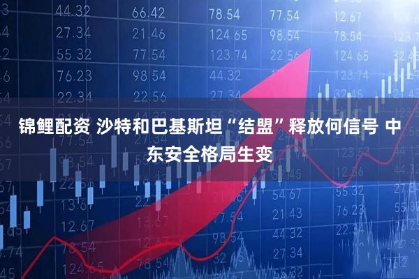 锦鲤配资 沙特和巴基斯坦“结盟”释放何信号 中东安全格局生变