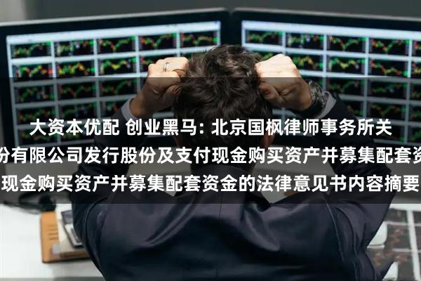 大资本优配 创业黑马: 北京国枫律师事务所关于创业黑马科技集团股份有限公司发行股份及支付现金购买资产并募集配套资金的法律意见书内容摘要
